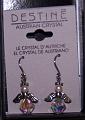 Austrian Crystal & Pearl Angel earrings